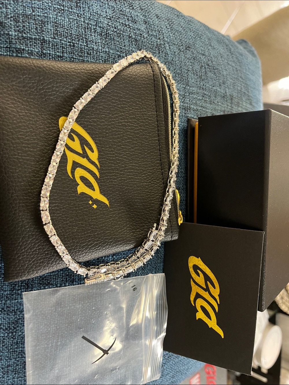 Gigi Silver Crystal Tennis Necklace - Gigi
